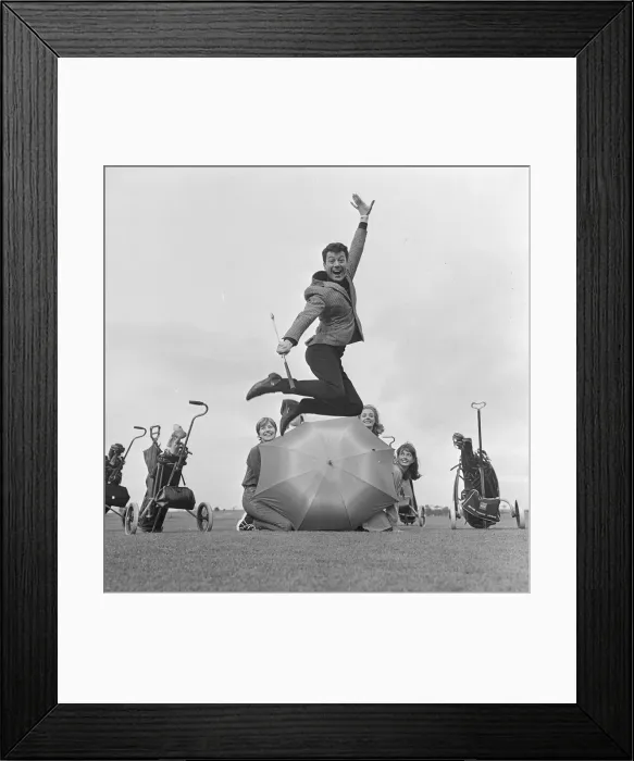 Framed Print : Lionel Blair and girl dancers Picture taken 9th May 1964 Framed Print : Lionel Blair and girl dancers Picture taken 9th May 1964