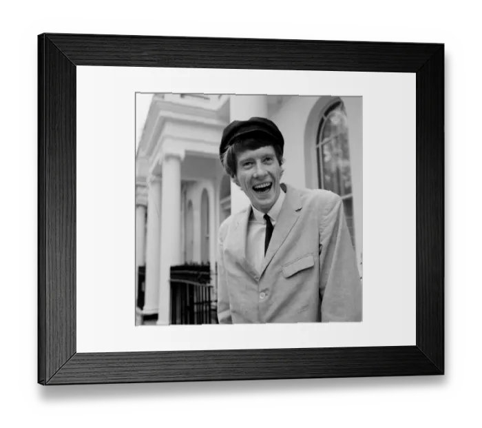 Framed Print : Michael Crawford (23) photographed outside his home in Sussex Gardens, London, W2