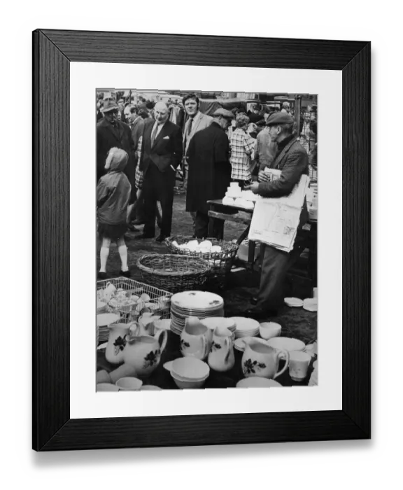 Framed Print : St Martins Market, Liverpool, 25th April 1966. The Chief Constable, James Haughton