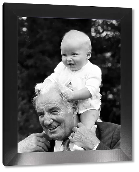 Fred Perry, former Wimbledon 3 times champion, with his grandson John Perry