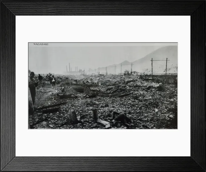 Framed Print : A-Bomb special feature by Tom Parry Nagasaki site of second Atomic bomb this time a Framed Print : A-Bomb special feature by Tom Parry Nagasaki site of second Atomic bomb this time a