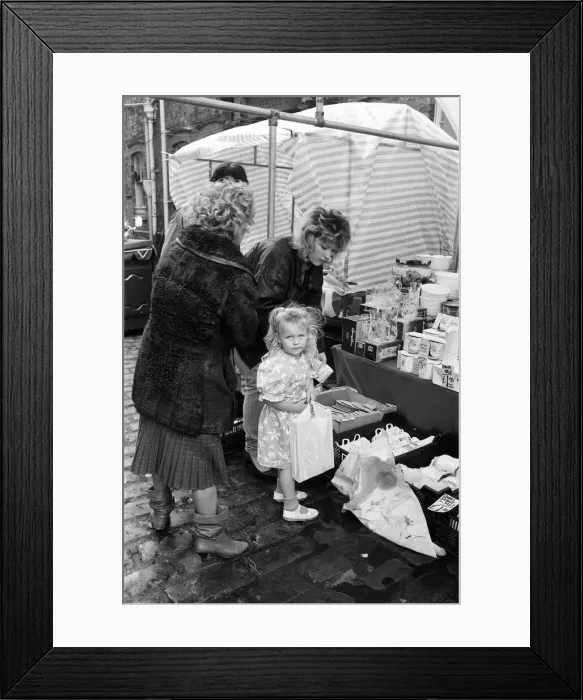 Framed Print : Heritage Market, Stanley Dock, Liverpool, 25th September 1988 Framed Print : Heritage Market, Stanley Dock, Liverpool, 25th September 1988