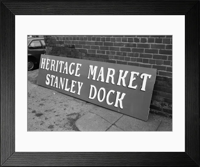 Framed Print : Heritage Market, Stanley Dock, Liverpool, 25th September 1988 Framed Print : Heritage Market, Stanley Dock, Liverpool, 25th September 1988