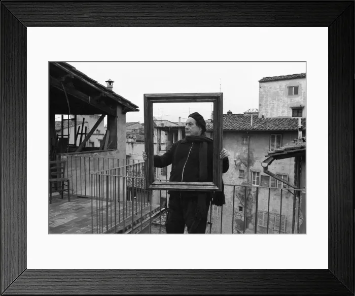Framed Print : Annigoni by Annigoni 20th March 1970 After his successful completion of his Framed Print : Annigoni by Annigoni 20th March 1970 After his successful completion of his