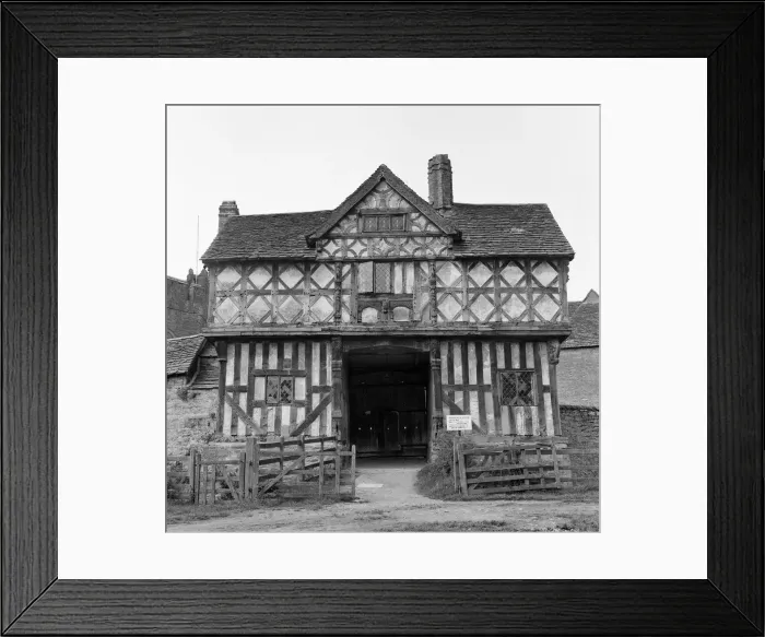 Framed Print : The gatehouse at Stokesay Castle in Stokesay, Shropshire. 21st April 1961 Framed Print : The gatehouse at Stokesay Castle in Stokesay, Shropshire. 21st April 1961