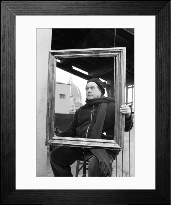 Framed Print : Annigoni by Annigoni 20th March 1970 After his successful completion of his Framed Print : Annigoni by Annigoni 20th March 1970 After his successful completion of his