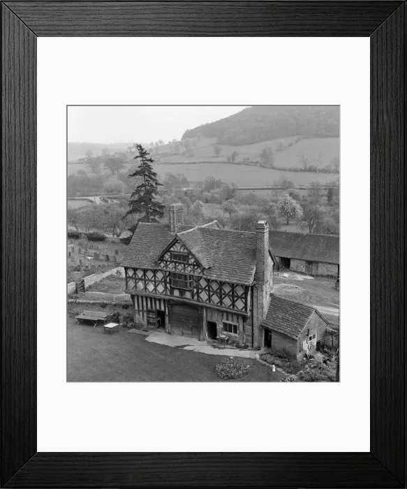 Framed Print : The gatehouse at Stokesay Castle in Stokesay, Shropshire. 21st April 1961 Framed Print : The gatehouse at Stokesay Castle in Stokesay, Shropshire. 21st April 1961