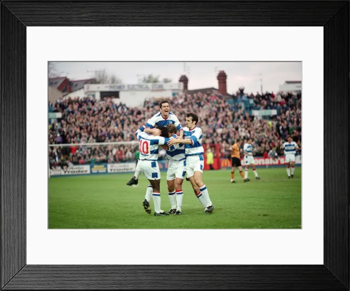 Framed Print : Football match, Reading v Wolverhampton Wanderers, final score 3-0 to Reading Framed Print : Football match, Reading v Wolverhampton Wanderers, final score 3-0 to Reading