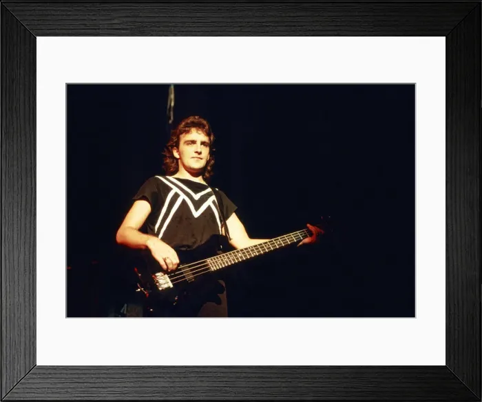 Framed Print : Canadian rock band Saga in concert at Hammersmith Odeon. Pictured, Jim Crichton Framed Print : Canadian rock band Saga in concert at Hammersmith Odeon. Pictured, Jim Crichton