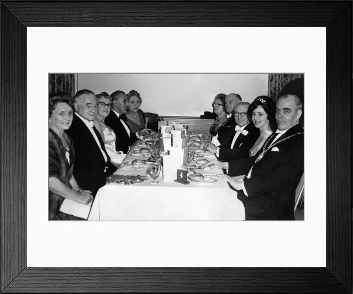 Framed Print : Birmingham Press Club Ball, 30th November 1962. Shireen Dixon Framed Print : Birmingham Press Club Ball, 30th November 1962. Shireen Dixon