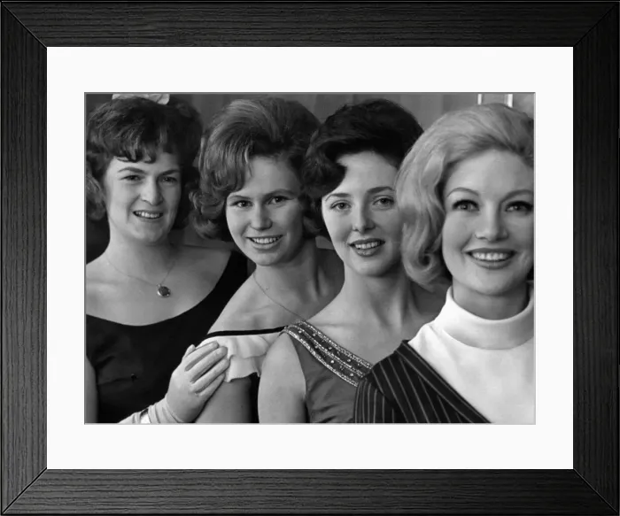 Framed Print : Birmingham Press Club Queen Candidates, 10th October 1962