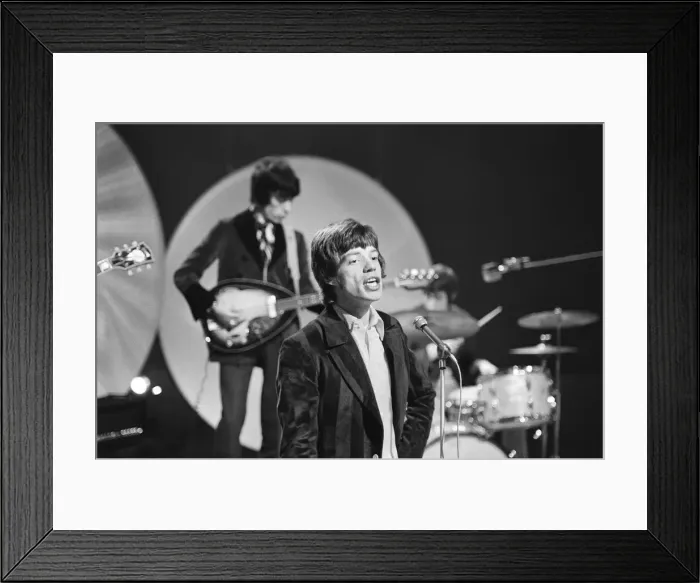 Framed Print : The Rolling Stones seen here in rehearsal for the Eamonn Andrews Show at the television