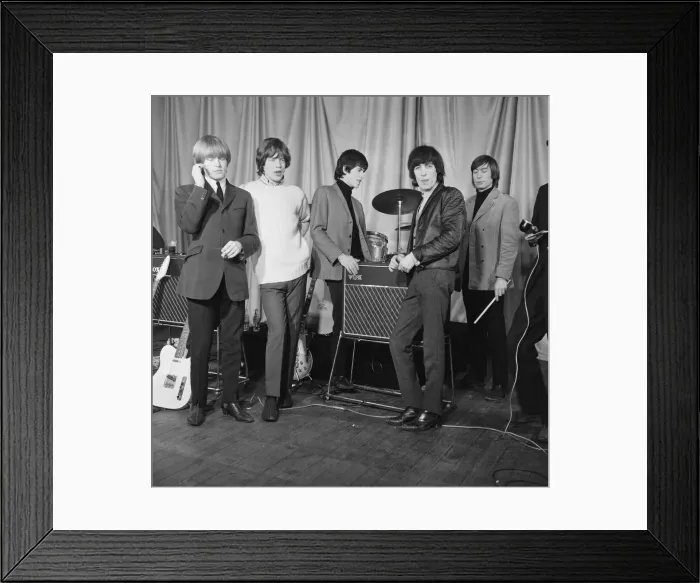 Framed Print : The Rolling Stones performing at The ABC Theatre, Belfast