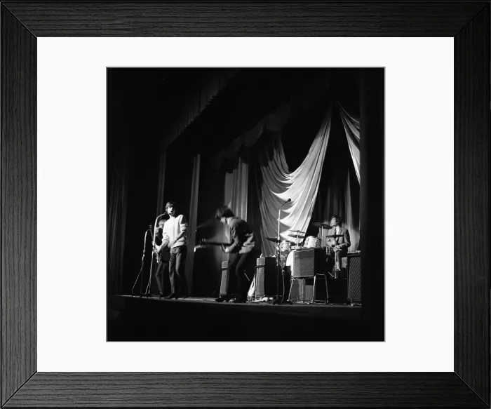 Framed Print : The Rolling Stones pop group performing heir show at the ABC Theatre in Chester Framed Print : The Rolling Stones pop group performing heir show at the ABC Theatre in Chester
