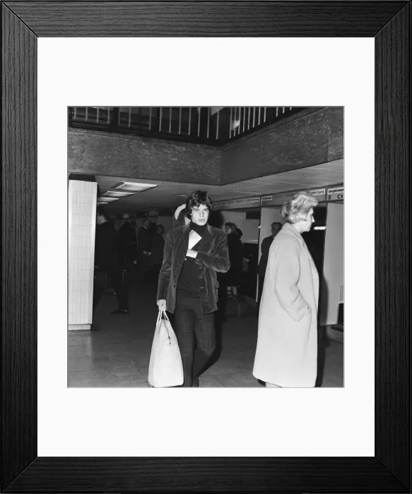 Framed Print : Lead singer of The Rolling Stones pop group Mick Jagger