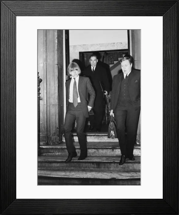 Framed Print : Brian Jones of the Rolling Stones pop group on his way to London sessions where he faces