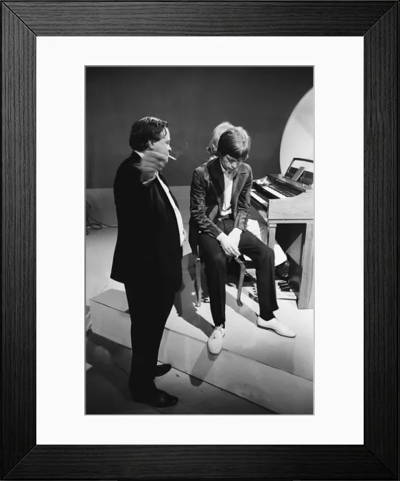 Framed Print : The Rolling Stones seen here in rehearsal for the Eamonn Andrews Show at the television Framed Print : The Rolling Stones seen here in rehearsal for the Eamonn Andrews Show at the television
