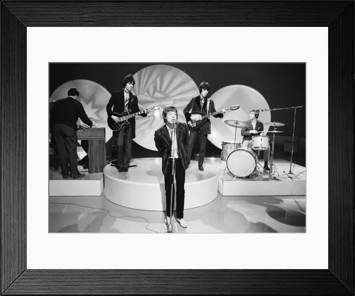 Framed Print : The Rolling Stones seen here in rehearsal for the Eamonn Andrews Show at the television Framed Print : The Rolling Stones seen here in rehearsal for the Eamonn Andrews Show at the television
