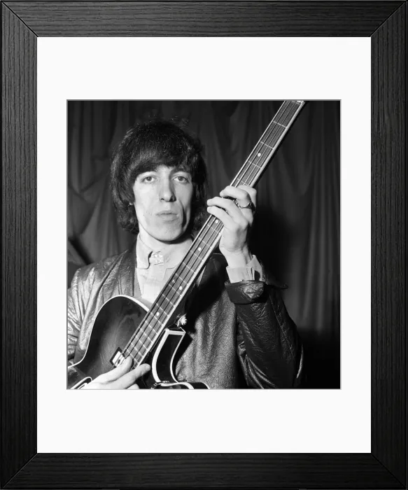 Framed Print : The Rolling Stones performing at The ABC Theatre, Belfast. Bill Wyman Framed Print : The Rolling Stones performing at The ABC Theatre, Belfast. Bill Wyman