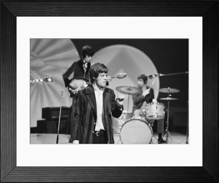 Framed Print : The Rolling Stones seen here in rehearsal for the Eamonn Andrews Show at the television Framed Print : The Rolling Stones seen here in rehearsal for the Eamonn Andrews Show at the television