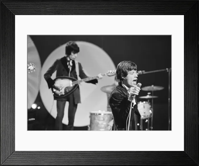 Framed Print : The Rolling Stones seen here in rehearsal for the Eamonn Andrews Show at the television Framed Print : The Rolling Stones seen here in rehearsal for the Eamonn Andrews Show at the television