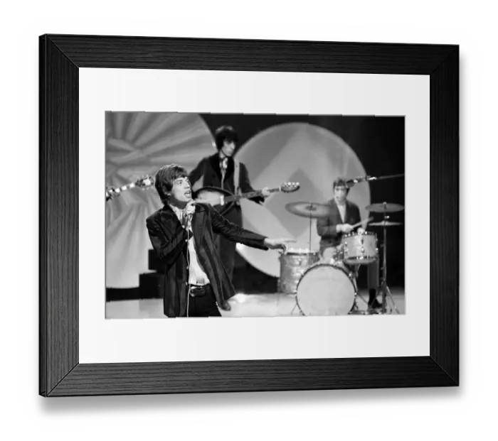 Framed Print : The Rolling Stones seen here in rehearsal for the Eamonn Andrews Show at the television