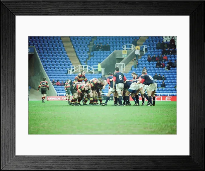 Framed Print : Richmond 40-22 London Scottish, English Rugby Union Premiership match at the Madejski Framed Print : Richmond 40-22 London Scottish, English Rugby Union Premiership match at the Madejski
