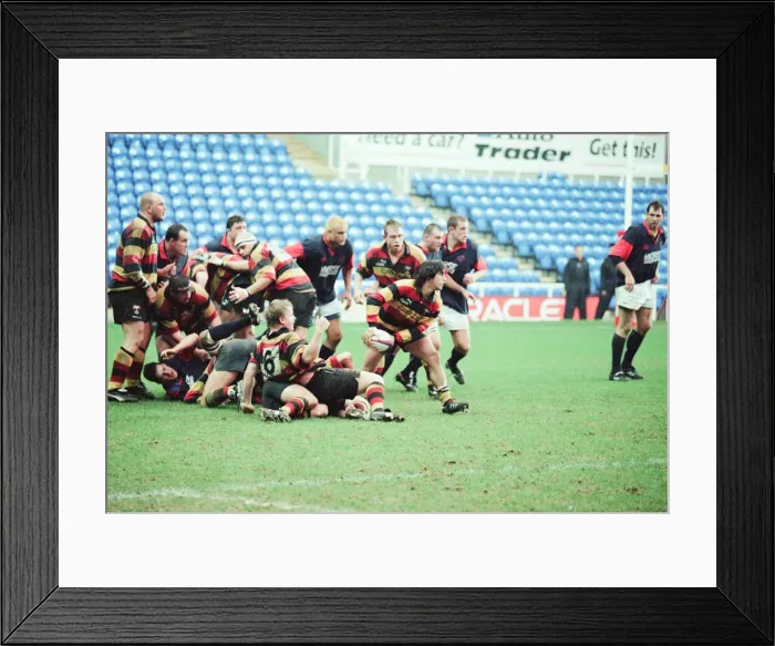Framed Print : Richmond 40-22 London Scottish, English Rugby Union Premiership match at the Madejski Framed Print : Richmond 40-22 London Scottish, English Rugby Union Premiership match at the Madejski