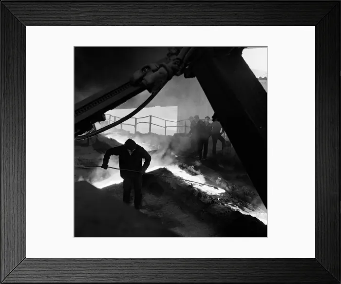 Framed Print : Skinningrove blast furnace plant, which is to close. 1971 Framed Print : Skinningrove blast furnace plant, which is to close. 1971