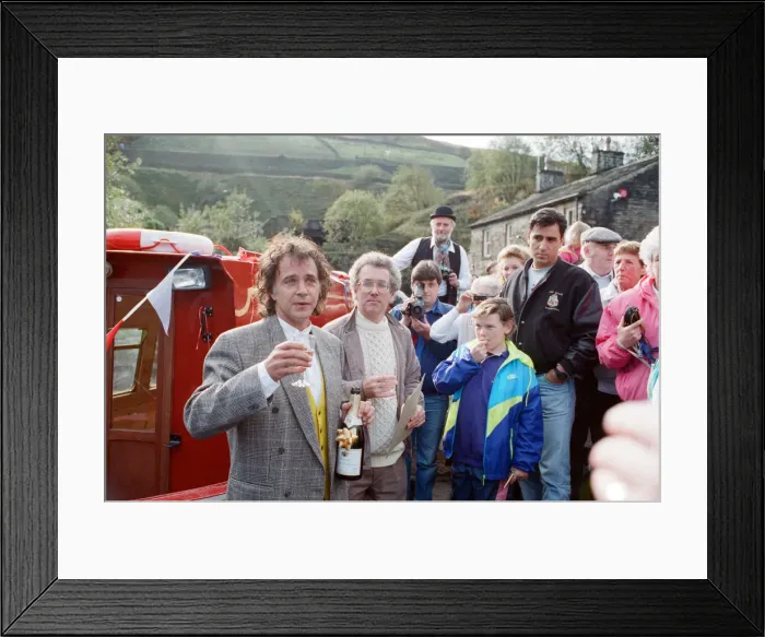 Framed Print : Essex joined the Yorkshire-Lancashire waterway at Marsden yesterday Framed Print : Essex joined the Yorkshire-Lancashire waterway at Marsden yesterday