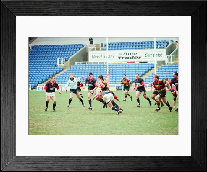Framed Print : Richmond 40-22 London Scottish, English Rugby Union Premiership match at the Madejski Framed Print : Richmond 40-22 London Scottish, English Rugby Union Premiership match at the Madejski