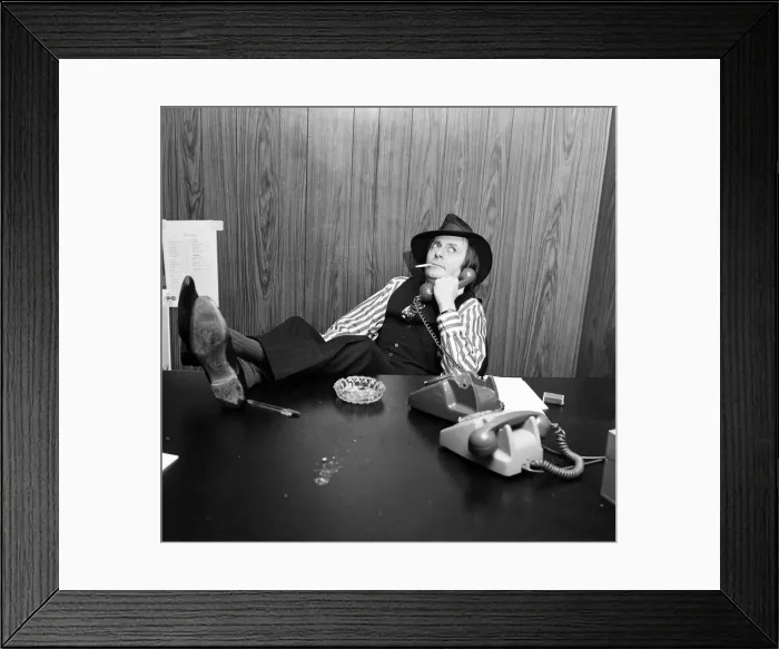 Framed Print : Barry Humphries. 4th October 1973 Framed Print : Barry Humphries. 4th October 1973