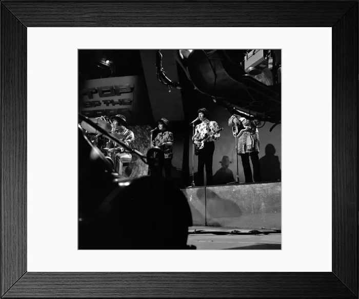 Framed Print : The Tremeloes performing Silence Is Golden at rehearsals for Top of the Pops at the BBC