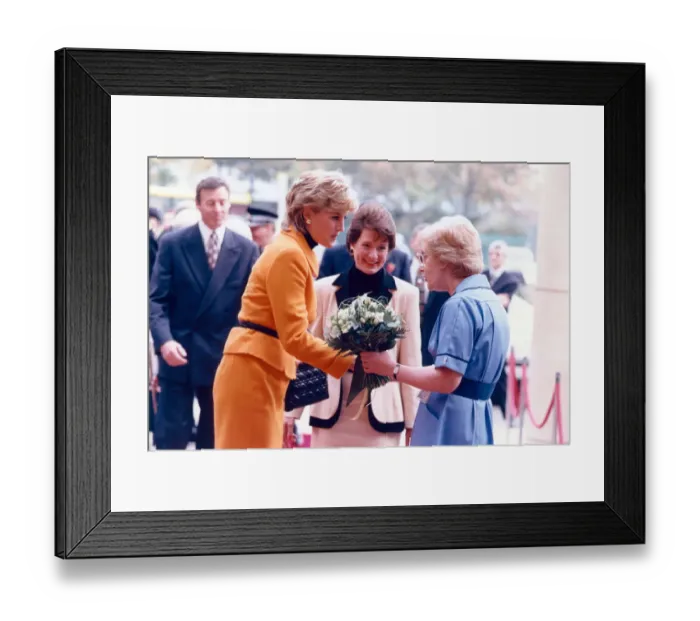 Framed Print : Princess Diana visits Merseyside, Tuesday 7th November 1995