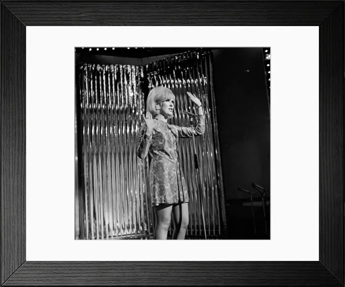 Framed Print : Dusty Springfield performing at the rehearsals for Top of the Pops at the BBC Framed Print : Dusty Springfield performing at the rehearsals for Top of the Pops at the BBC