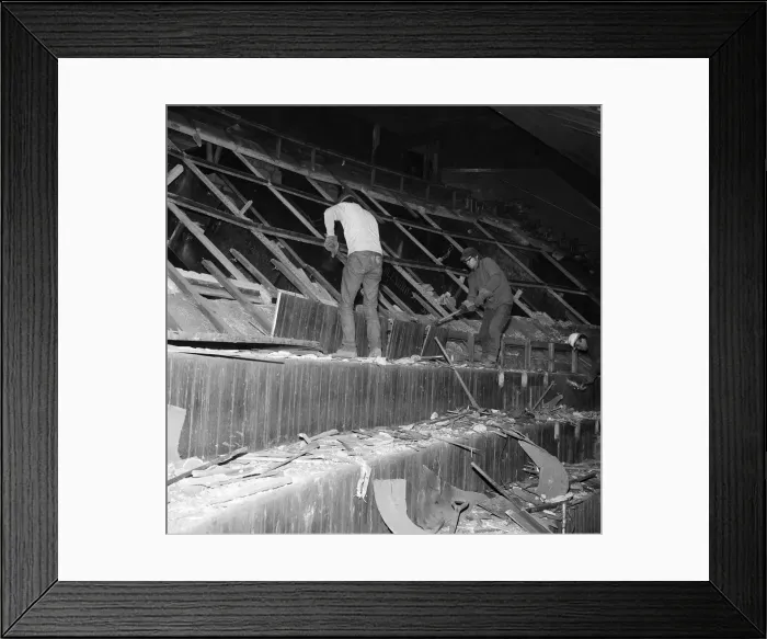 Framed Print : Demolition of the Gaumont Theatre, Middlesbrough. 1971 Framed Print : Demolition of the Gaumont Theatre, Middlesbrough. 1971