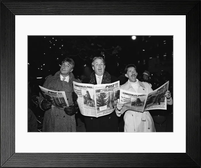 Framed Print : Christopher Biggins and Barry Chuckle Christmas light switch on at Broad Street Framed Print : Christopher Biggins and Barry Chuckle Christmas light switch on at Broad Street