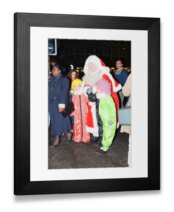 Framed Print : Christmas light switch on at Broad Street Mall, Reading. 21st November 1991 Framed Print : Christmas light switch on at Broad Street Mall, Reading. 21st November 1991