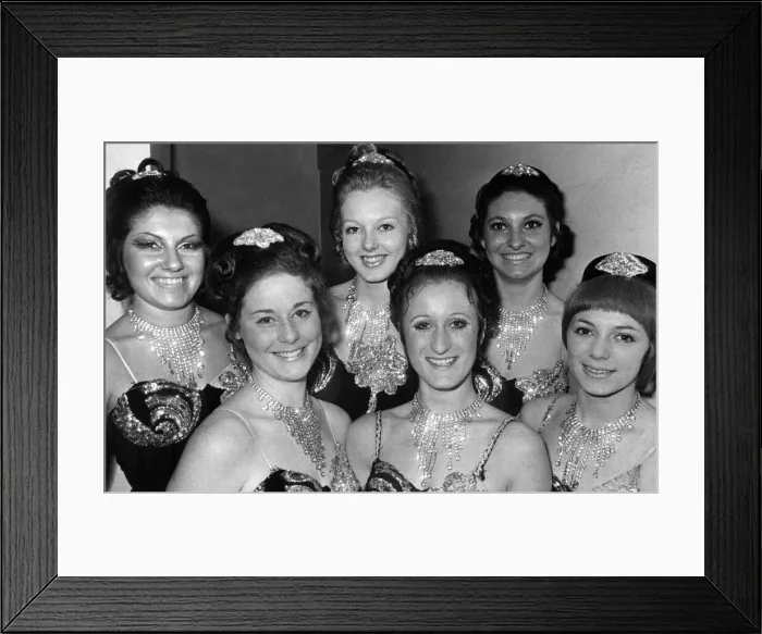 Framed Print : Birmingham Press Club Ball, 26th November 1971. The Viva dancers who entertained guests Framed Print : Birmingham Press Club Ball, 26th November 1971. The Viva dancers who entertained guests
