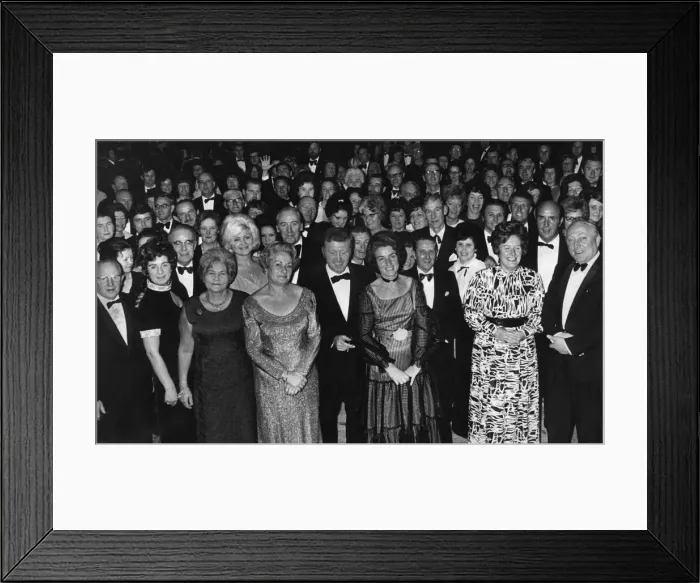 Framed Print : Guests at the Birmingham Press Club Ball, 26th November 1971 Framed Print : Guests at the Birmingham Press Club Ball, 26th November 1971