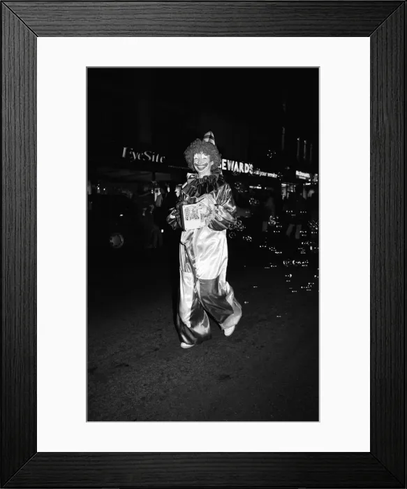 Framed Print : Christmas light switch on at Broad Street Mall, Reading. 21st November 1991