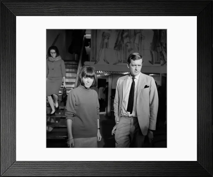 Framed Print : Mary Quant, fashion designer and expert, pictured with her husband Alexander Framed Print : Mary Quant, fashion designer and expert, pictured with her husband Alexander