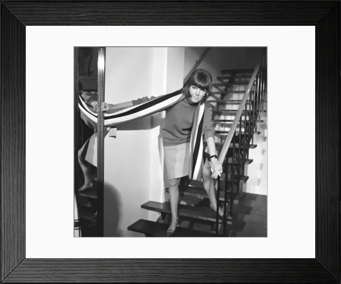 Framed Print : Mary Quant, fashion designer and expert, pictured in her Knightsbridge Shop