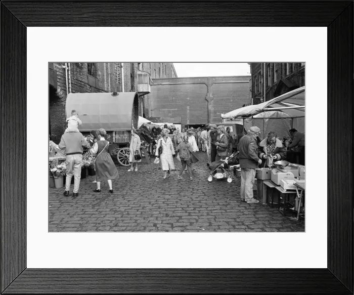 Framed Print : Heritage Market, Stanley Dock, Liverpool, 25th September 1988 Framed Print : Heritage Market, Stanley Dock, Liverpool, 25th September 1988