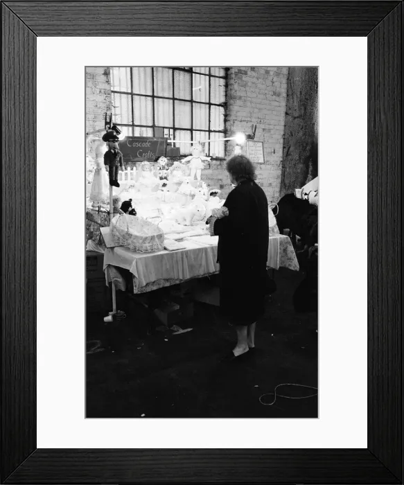 Framed Print : Heritage Market, Stanley Dock, Liverpool, 25th September 1988 Framed Print : Heritage Market, Stanley Dock, Liverpool, 25th September 1988