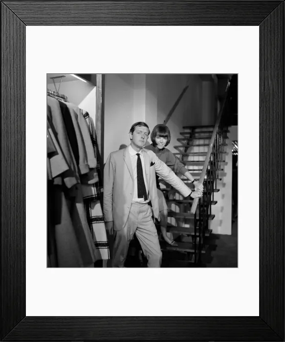 Framed Print : Mary Quant, fashion designer and expert, pictured with her husband Alexander Framed Print : Mary Quant, fashion designer and expert, pictured with her husband Alexander
