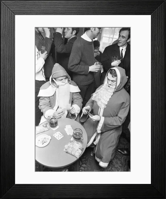 Framed Print : After a hard day in the Grotto, with children pulling your beard and screaming Framed Print : After a hard day in the Grotto, with children pulling your beard and screaming