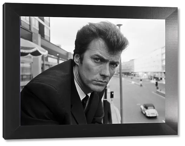 Clint Eastwood at the Albany Hotel on Smallbrook Queensway, Birmingham. 5th June 1967