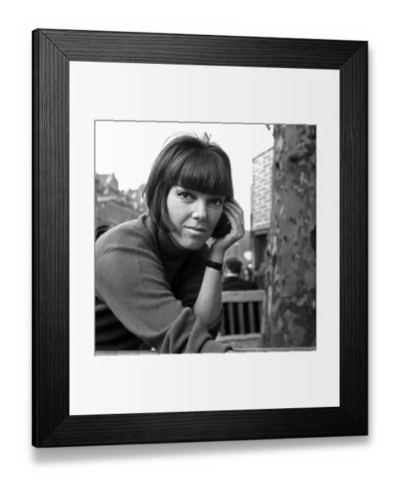 Framed Print : Mary Quant, fashion designer and expert, pictured in London