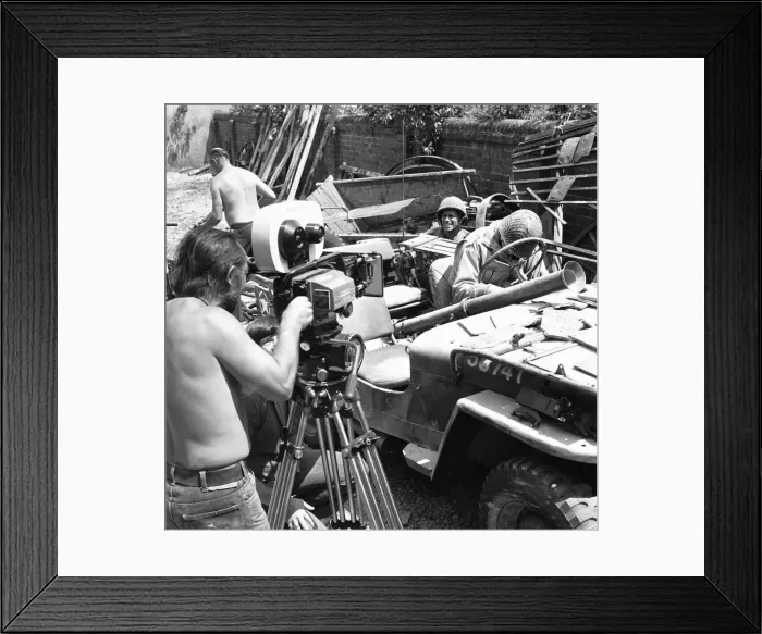 Framed Print : Filming for The Eagle Has Landed at Mapledurham 28th June 1976Filming for The Eagle Has Framed Print : Filming for The Eagle Has Landed at Mapledurham 28th June 1976Filming for The Eagle Has